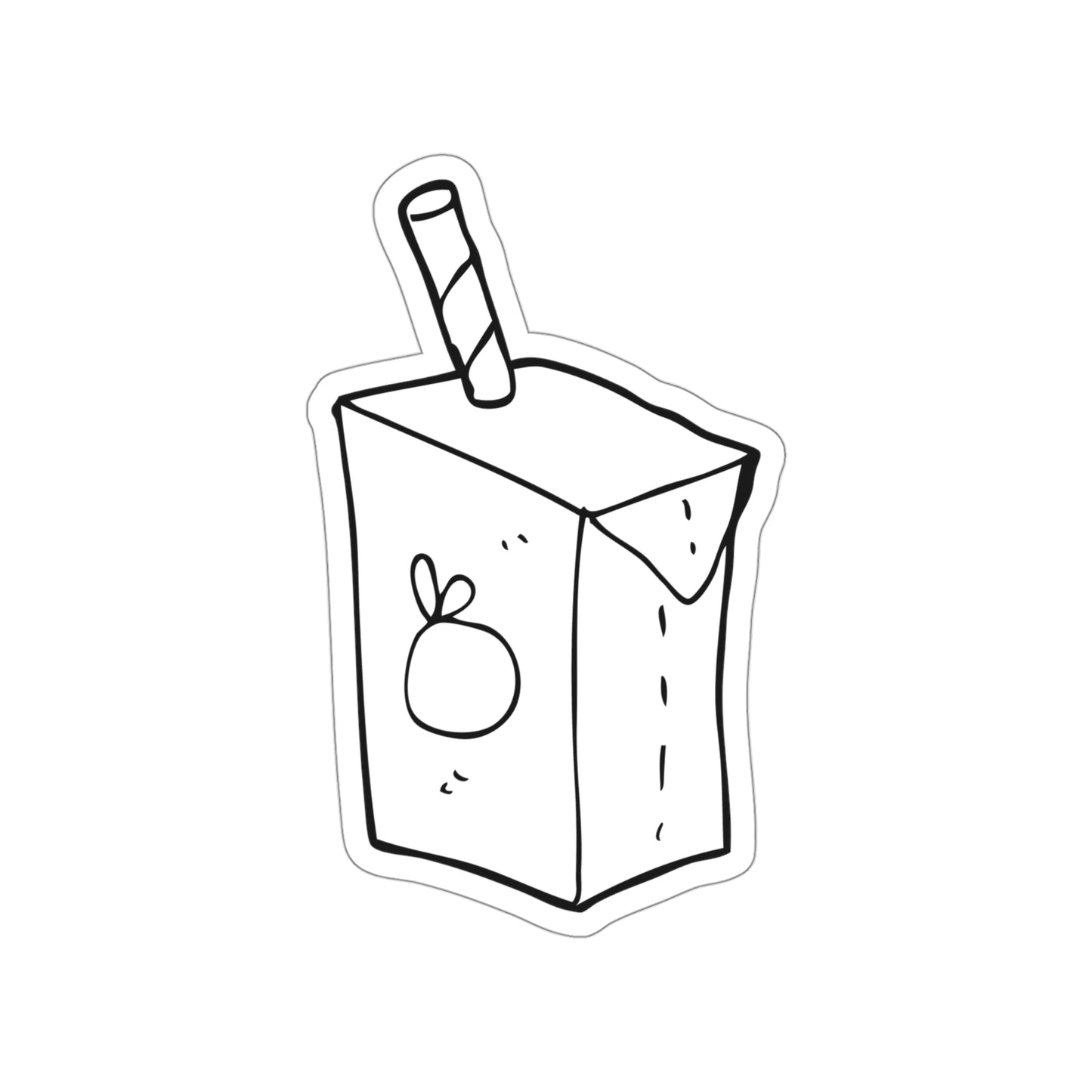 DOODLE JUICE BOX Die-Cut Stickers| Drawing| Art| Laptop|Skateboard| Phone| Waterproof