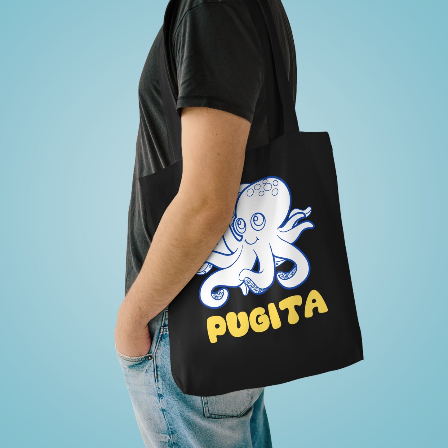 PUGITA Cotton Tote Bag | Octopus | Filipino | Tagalog