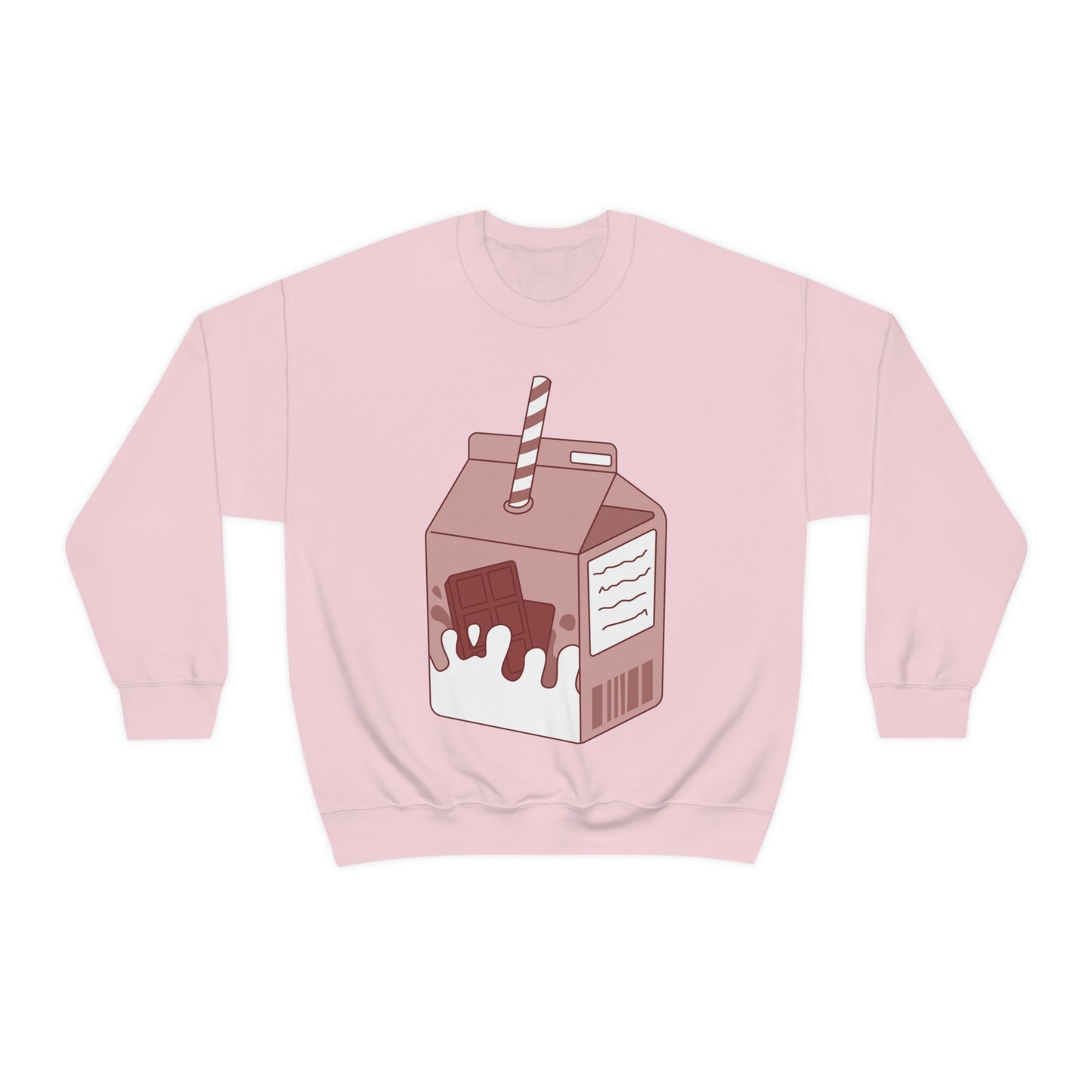 CHOCOLATE MILK CARTON Unisex Heavy Blend™ Crewneck Sweatshirt | Chocolate | Milk | Lunch box