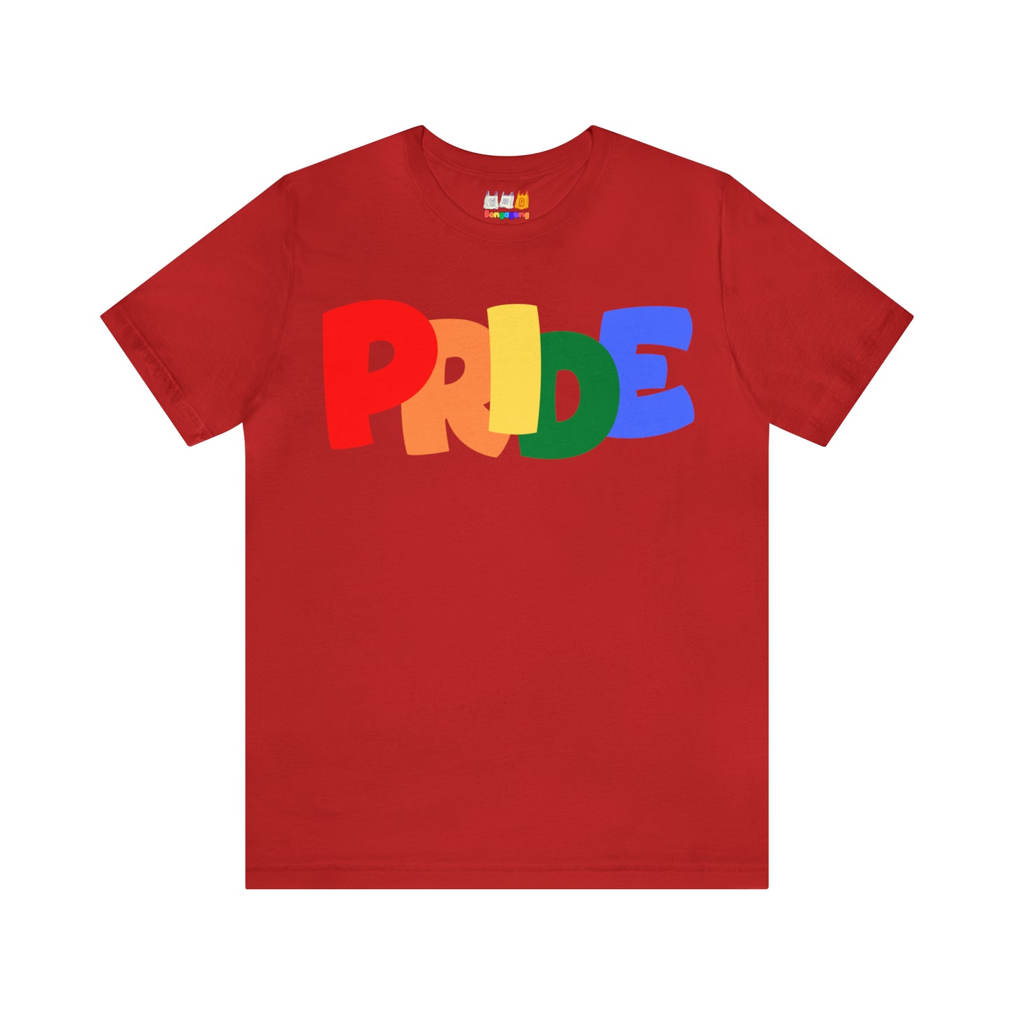 PRIDE Jersey Short Sleeve T-Shirt | Diversity | Equality | Pride Month | LGBTQ | Lesbian | Gay | Bisexual | Transgender | Queer | Love