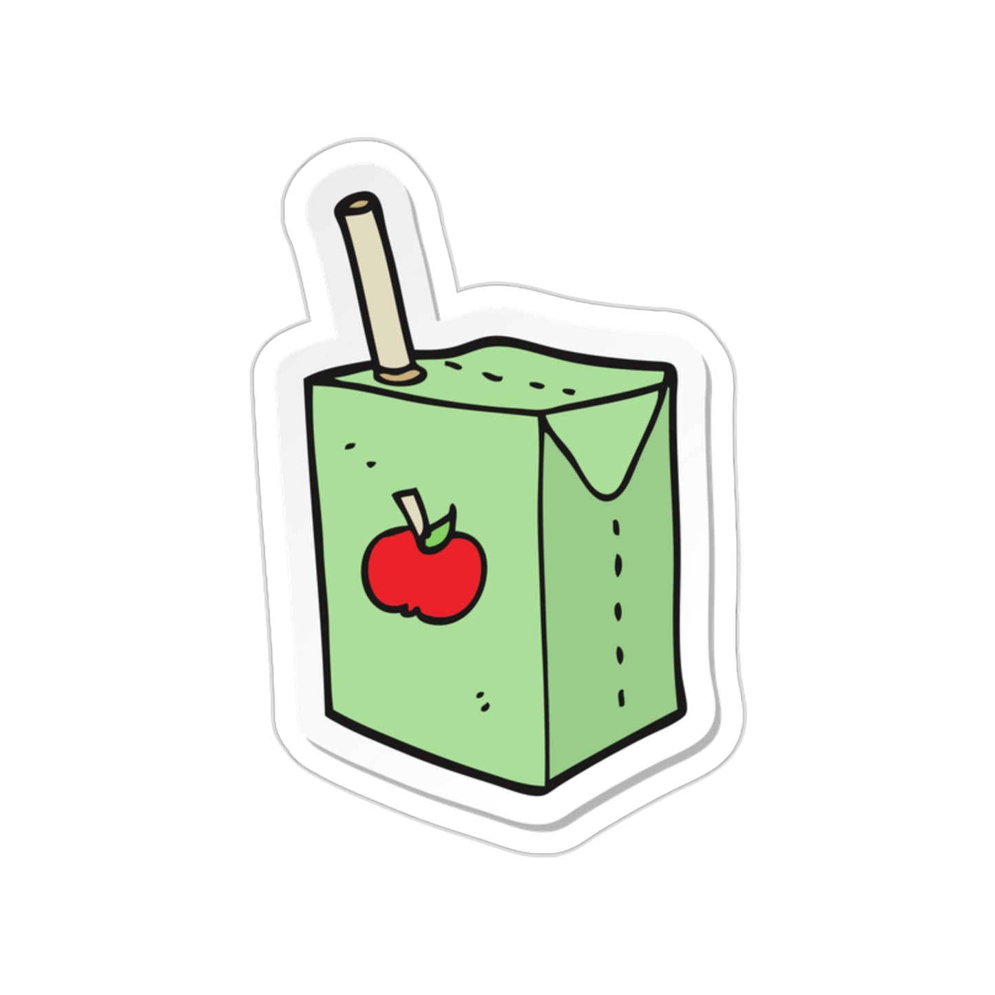 APPLE JUICE BOX Die-Cut Stickers Laptop Car Skateboard Luggage Hydroflasks Phone waterproof snacks lunchbox