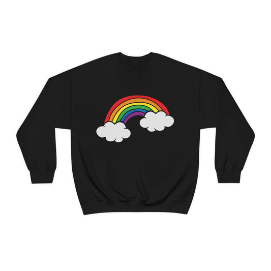 Rainbow Unisex Heavy Blend™ Crewneck Sweatshirt | Pride Month | LGBTQ | Lesbian | Gay | Bisexual | Transgender | Queer | Love | Celebrate
