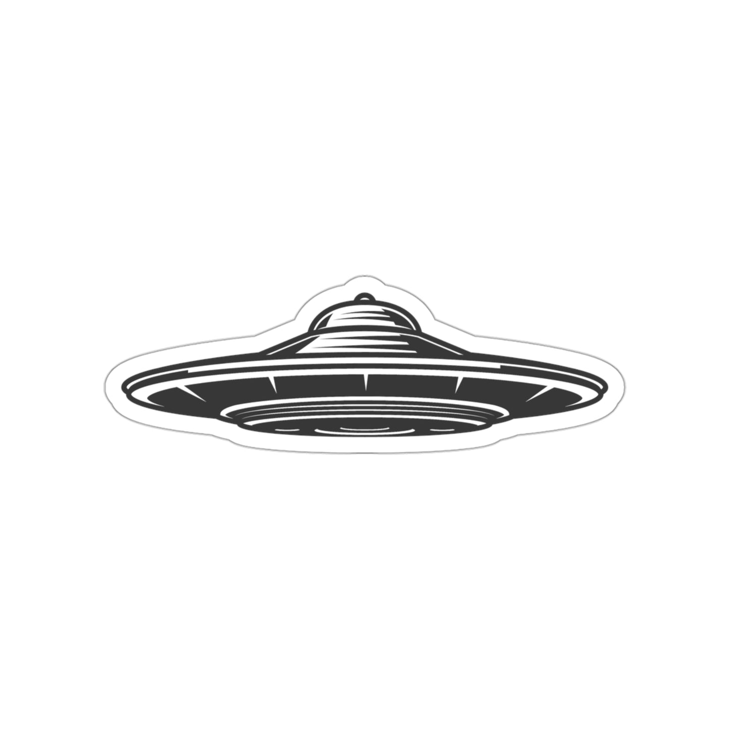 FLYING SAUCER Die-Cut Stickers UFO Space Ship Sticker Space Travel Sci-fi SkateBoard Bike Car Scooter Laptop Cell Phone Water Bottle