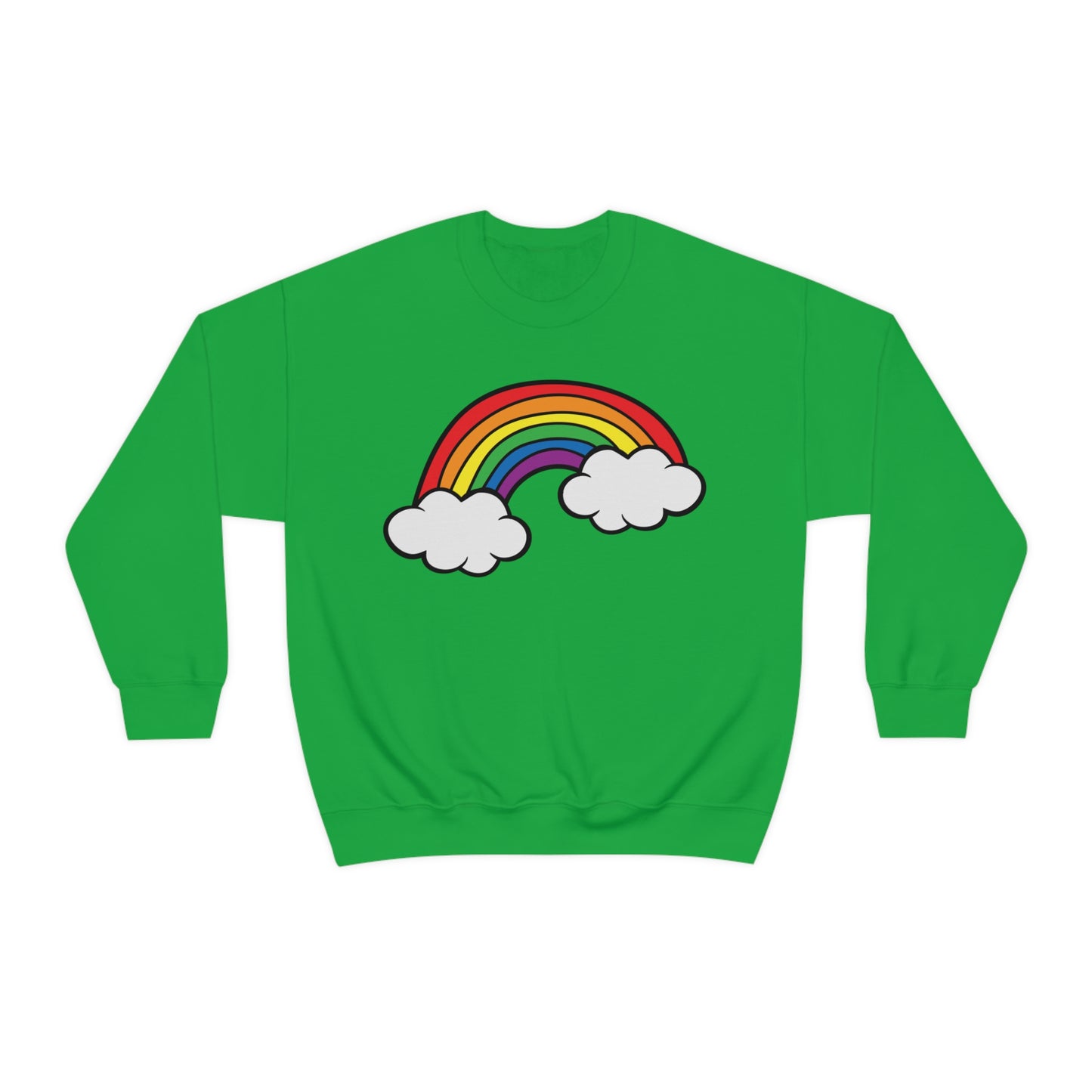 Rainbow Unisex Heavy Blend™ Crewneck Sweatshirt | Pride Month | LGBTQ | Lesbian | Gay | Bisexual | Transgender | Queer | Love | Celebrate