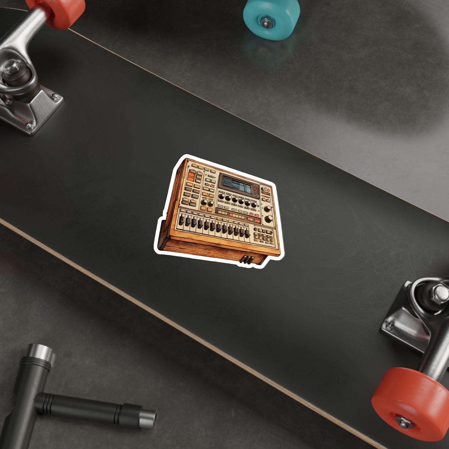 Drum Machine Die-Cut Stickers | Electronic Music | Beat Making | Hip Hop | Music Production