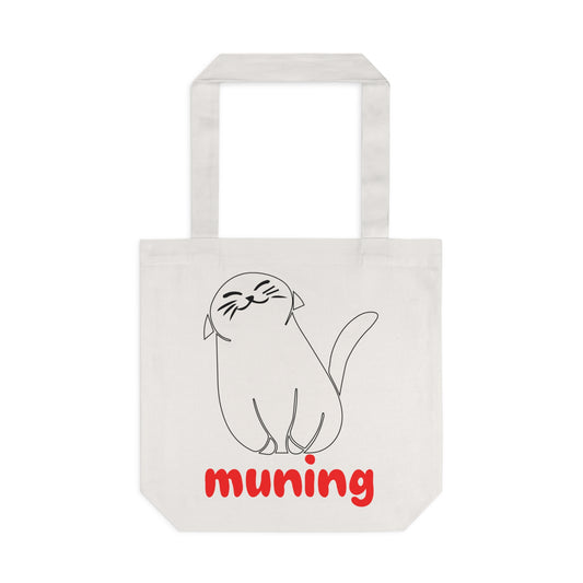 MUNING -- Cotton Tote Bag | Cats | Cat lover | Filipino | Tagalog