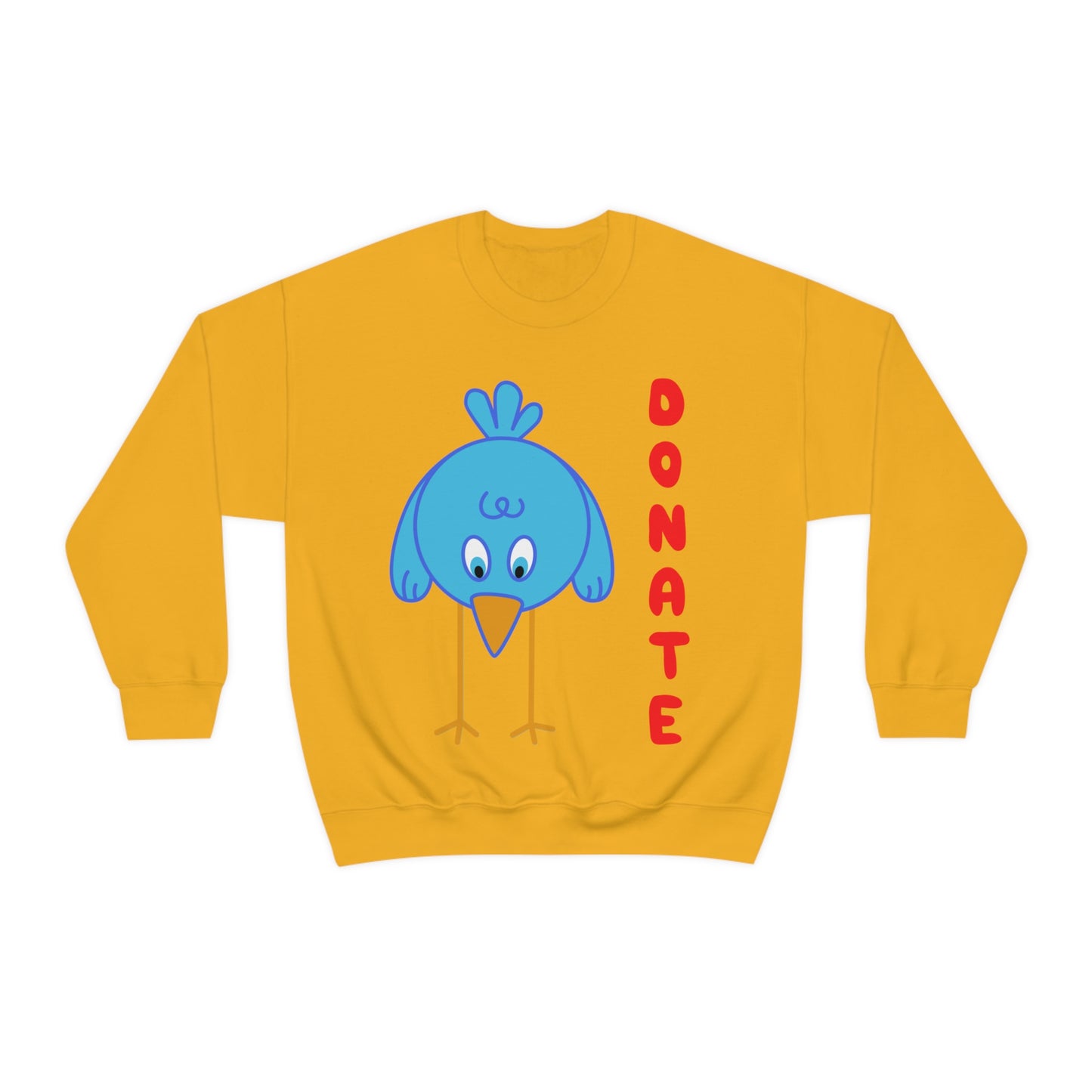 DONATE BLUE BIRD Unisex Heavy Blend™ Crewneck Sweatshirt | UNHR Donation for a cause