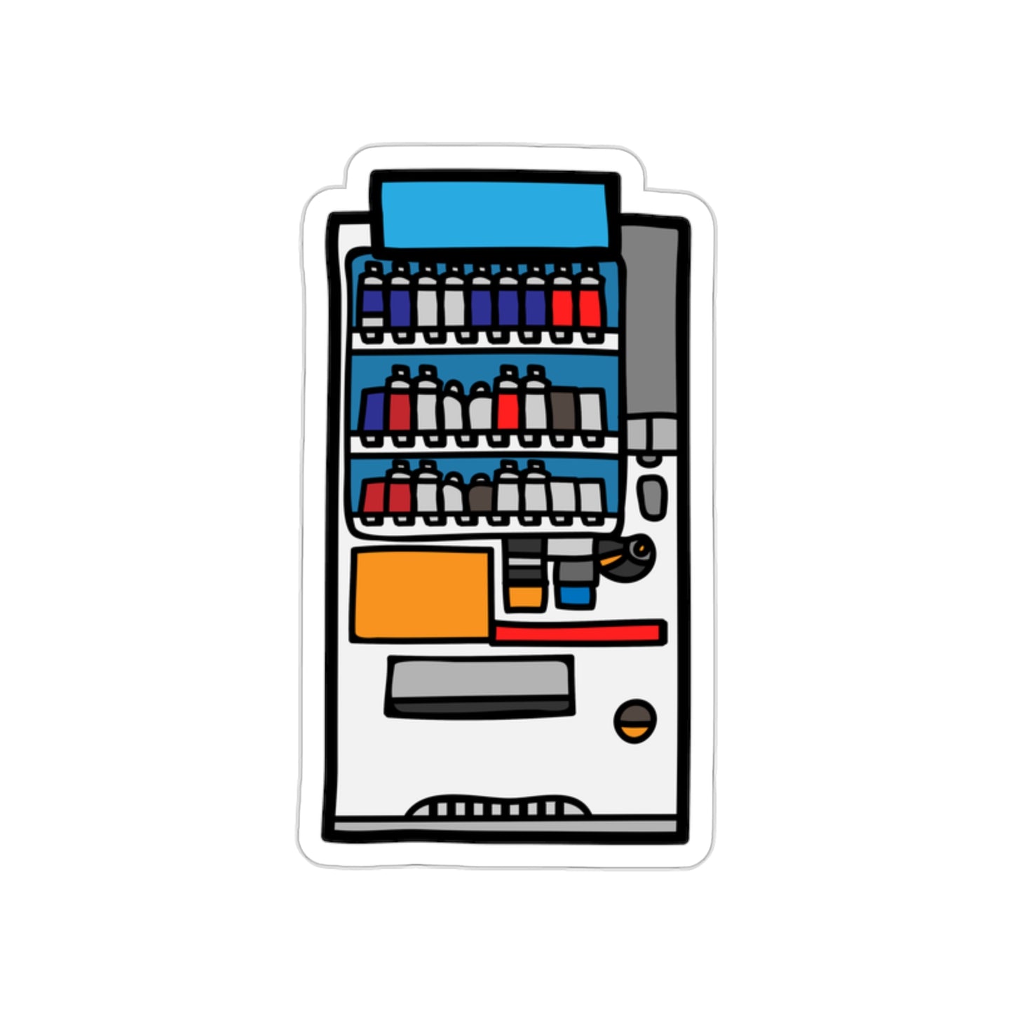 DRINKS VENDING MACHINE Die-Cut Stickers SkateBoard Sticker Bike Sticker Car Sticker Laptop Sticker Cell Phone Sticker Water Bottle Sticker