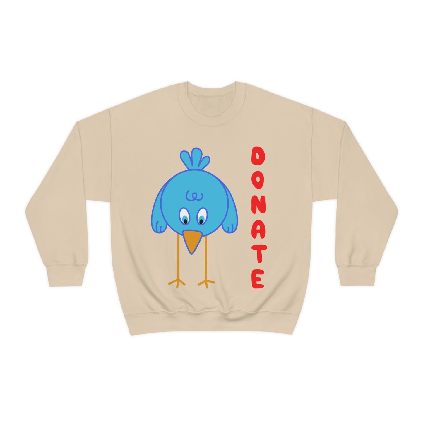 DONATE BLUE BIRD Unisex Heavy Blend™ Crewneck Sweatshirt | UNHR Donation for a cause