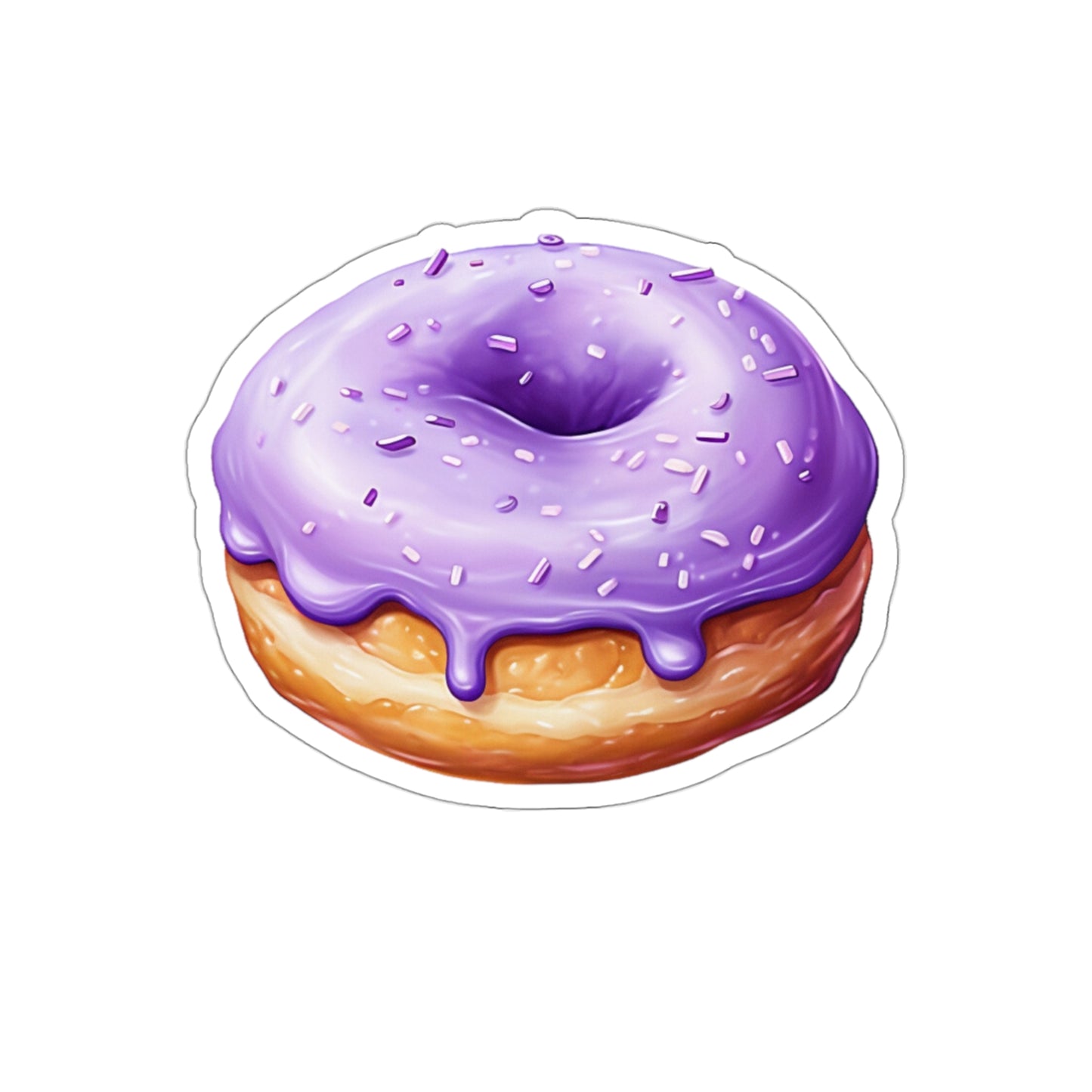 UBE DONUT Die-Cut Stickers | Filipino | Dessert | Purple Yam | Philippines