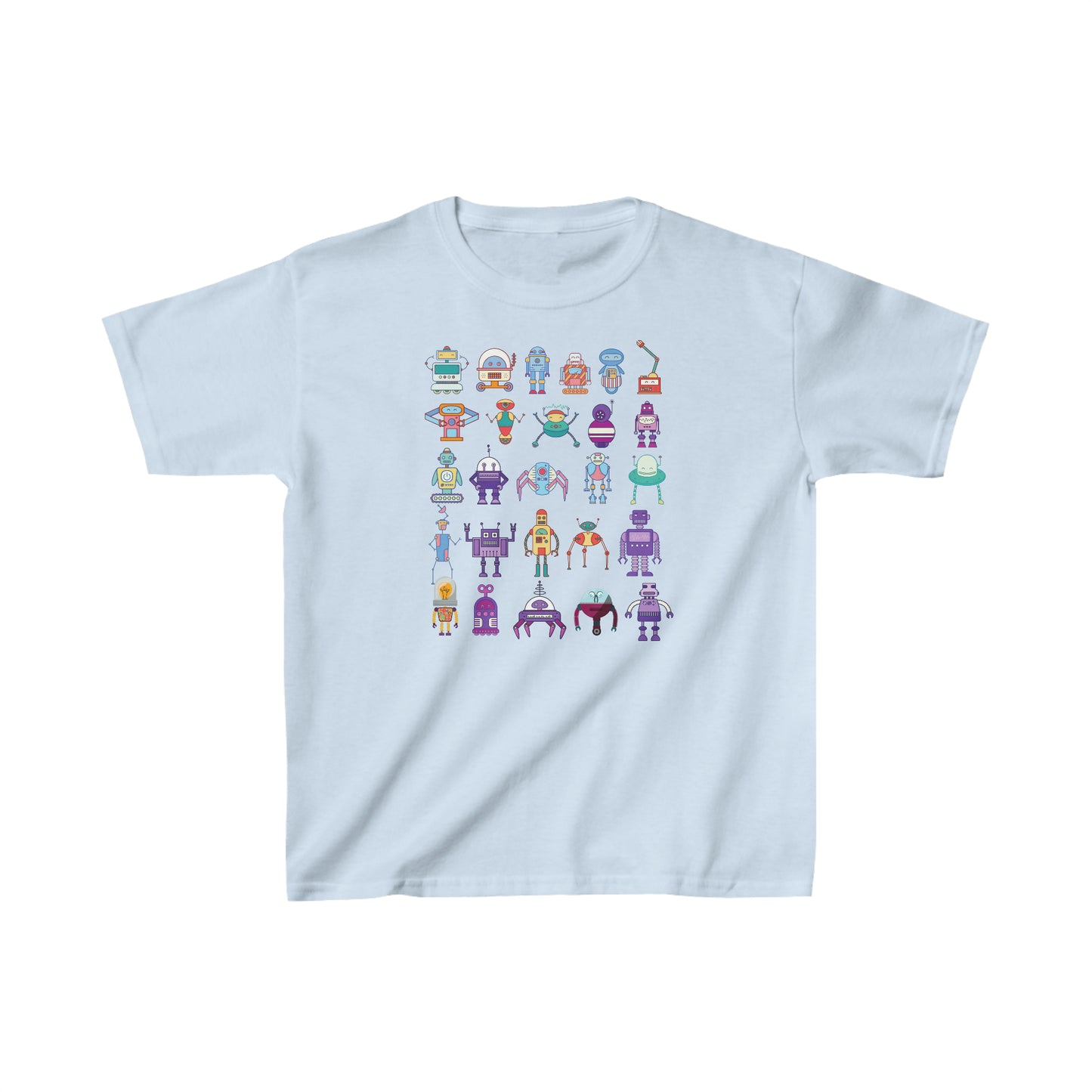 ROBOTS Kids Heavy Cotton Tee  Robot T-Shirt Futuristic Science School T-Shirt Boys T-Shirt Girls T-shirt Gift for Her Gift for Him