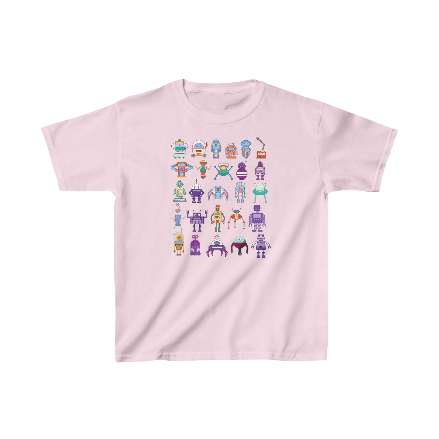 ROBOTS Kids Heavy Cotton Tee  Robot T-Shirt Futuristic Science School T-Shirt Boys T-Shirt Girls T-shirt Gift for Her Gift for Him