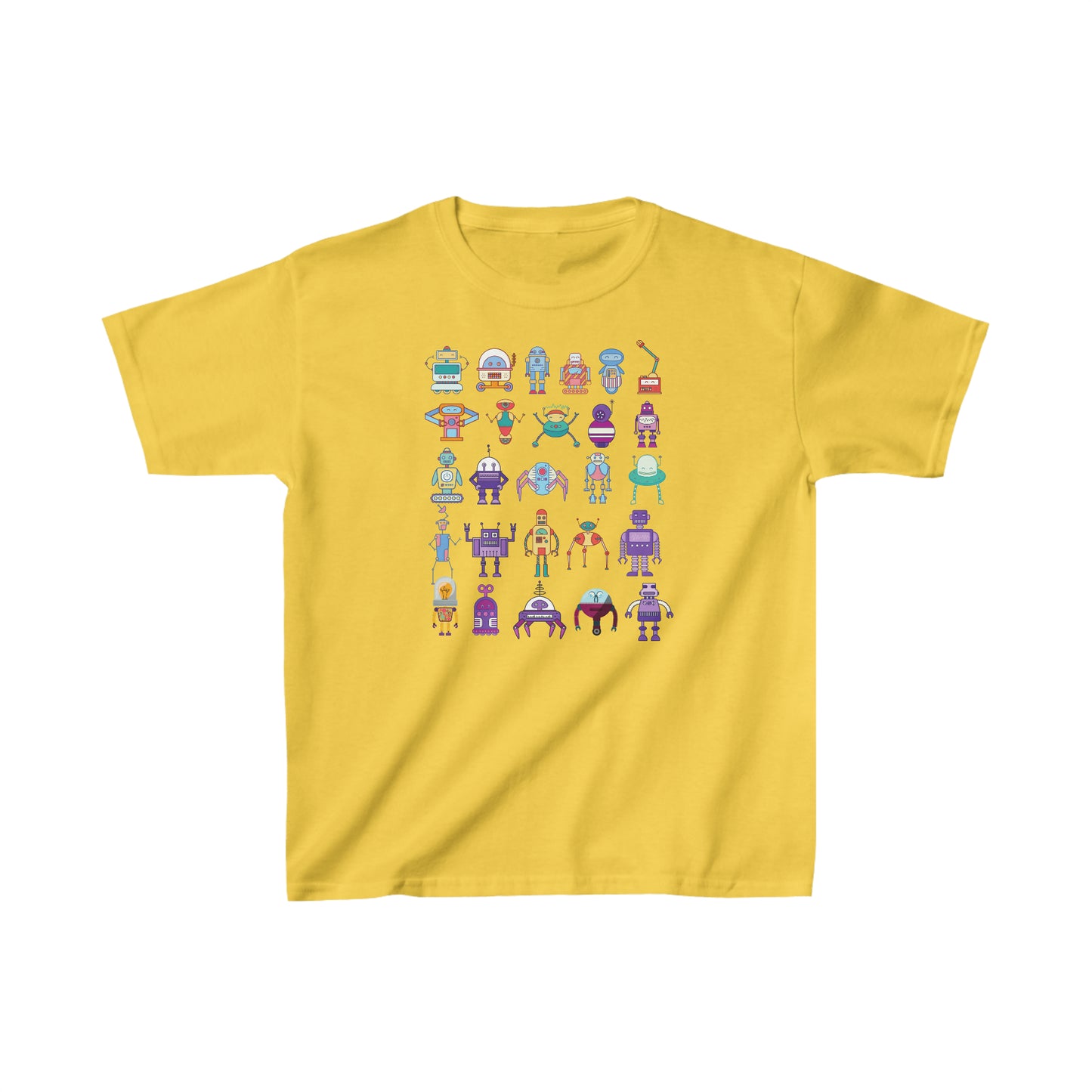 ROBOTS Kids Heavy Cotton Tee  Robot T-Shirt Futuristic Science School T-Shirt Boys T-Shirt Girls T-shirt Gift for Her Gift for Him