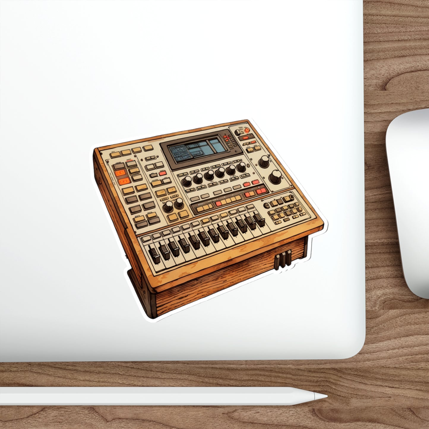 Drum Machine Die-Cut Stickers | Electronic Music | Beat Making | Hip Hop | Music Production