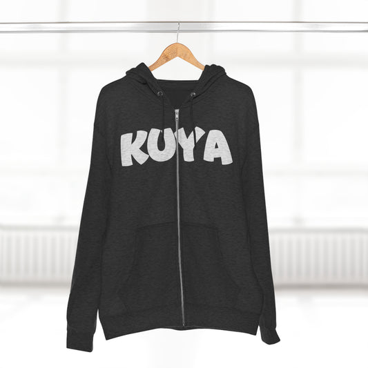 KUYA Unisex Premium Full Zip Hoodie | Filipino | Tagalog | Brother | Family