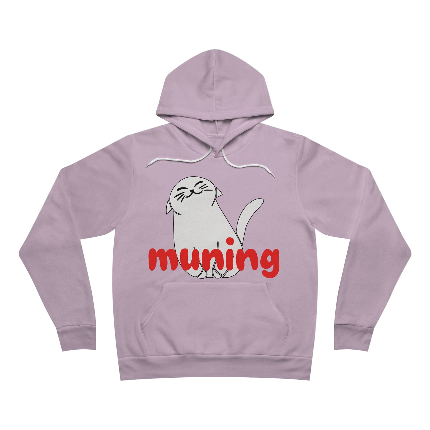 MUNING --  Unisex Sponge Fleece Pullover Hoodie | Cat | Filipino | Tagalog | Cat Lover | Cat Hoodie