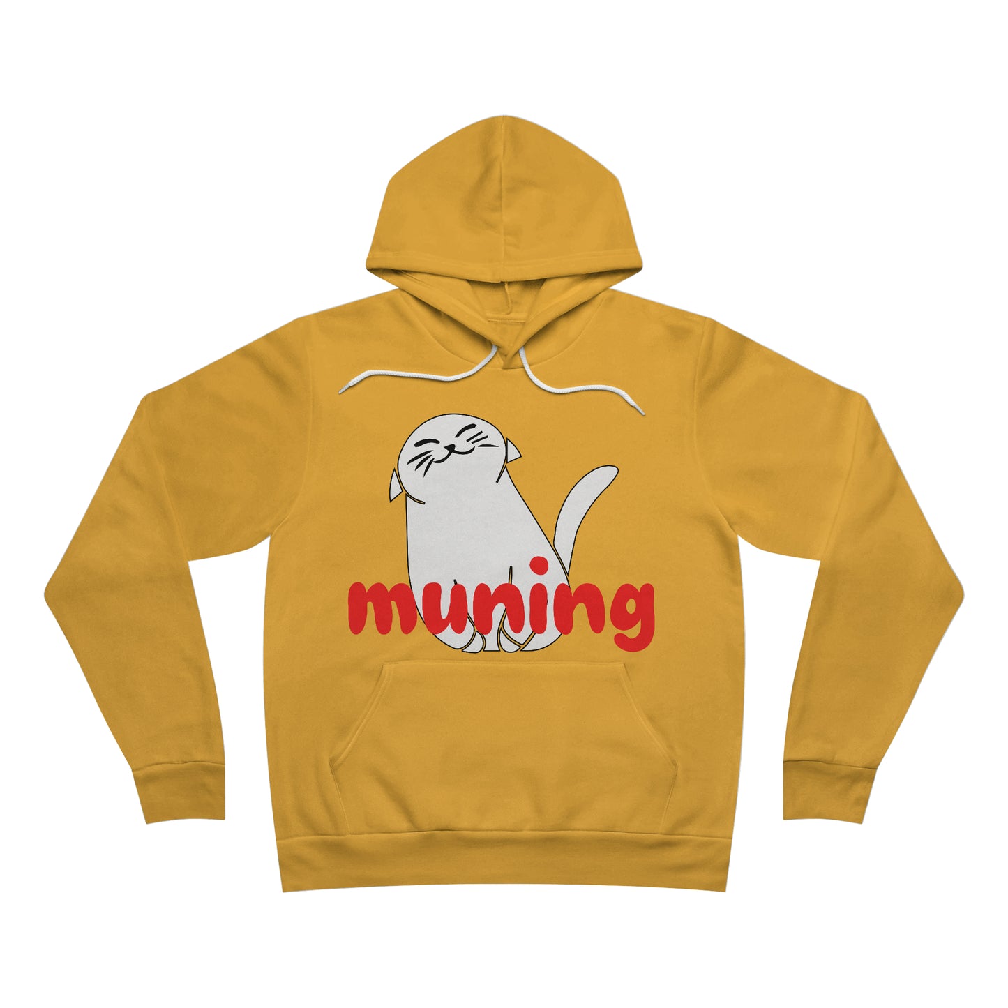 MUNING --  Unisex Sponge Fleece Pullover Hoodie | Cat | Filipino | Tagalog | Cat Lover | Cat Hoodie