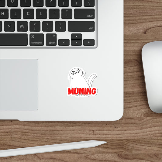 MUNING Die-Cut Stickers Vinyl Stickers Laptop Car Skateboard Luggage Hydroflasks Phone Waterproof Cats Filipino Tagalog