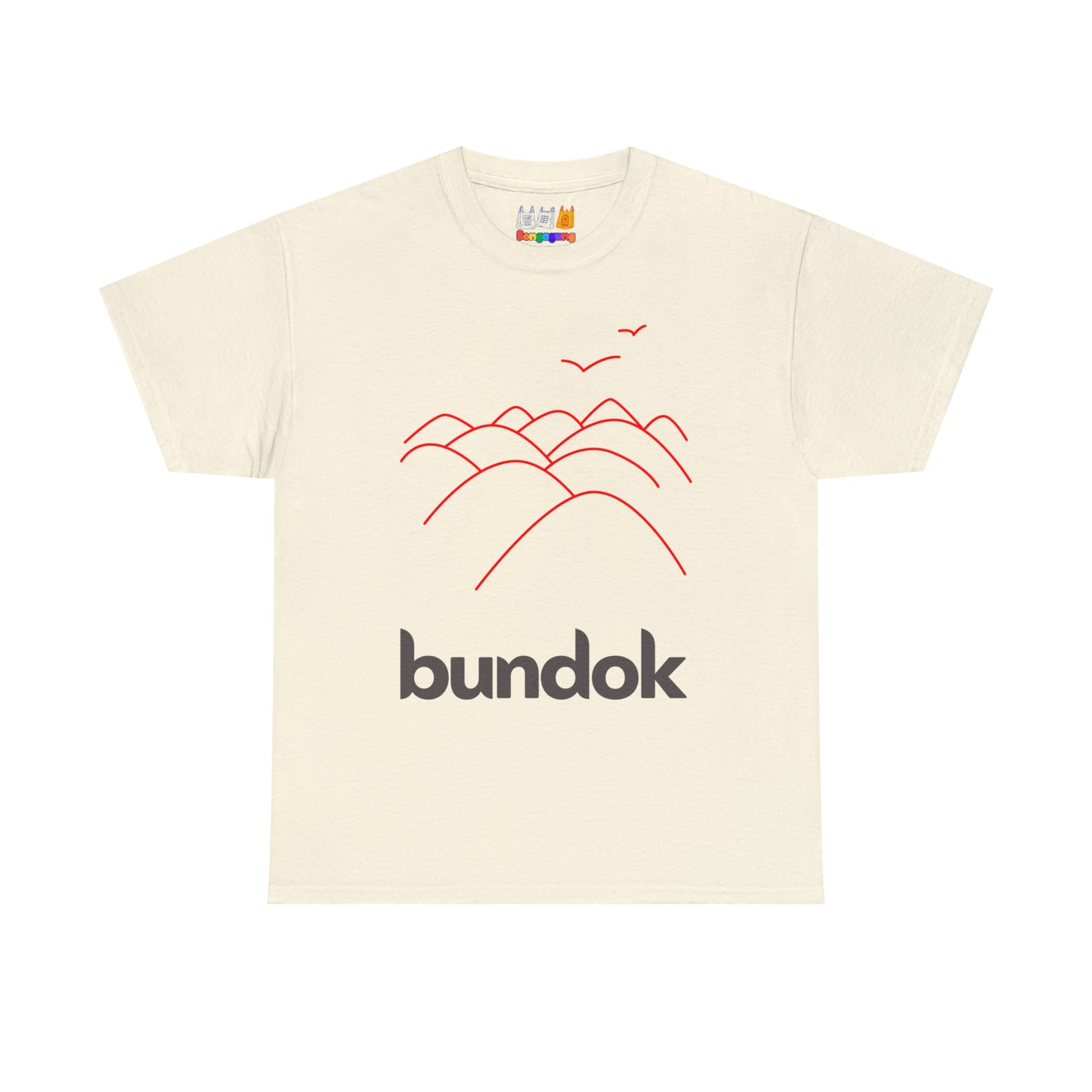 BUNDOK Unisex Heavy Cotton T-Shirt | Mountain | Hiking |Trekking | Philippines