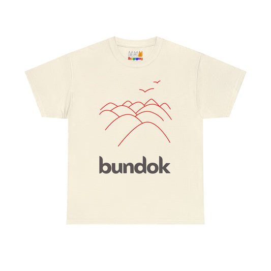BUNDOK Unisex Heavy Cotton T-Shirt | Mountain | Hiking |Trekking | Philippines