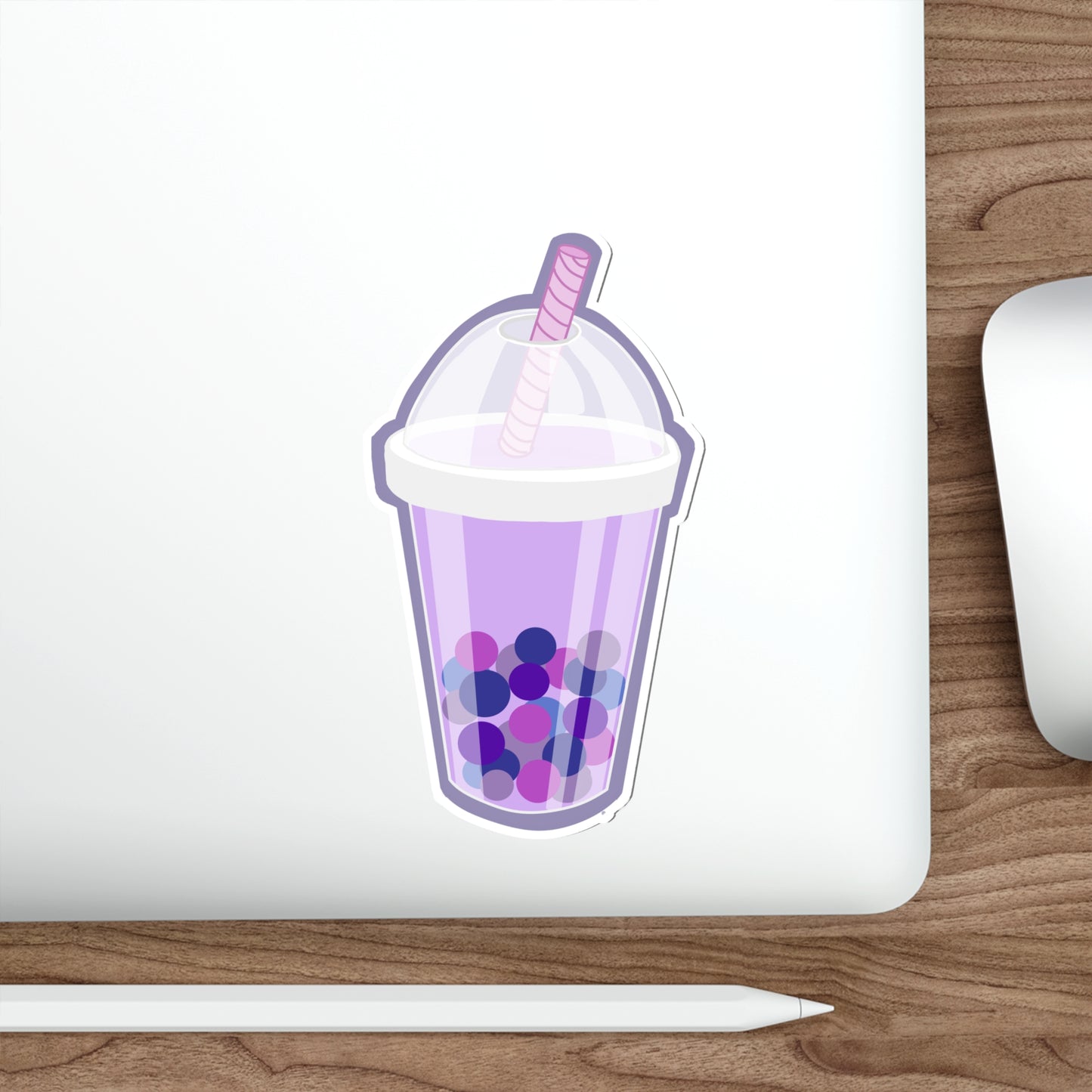 UBE BOBA Milk Tea Drink Die-Cut Stickers SkateBoard Sticker Bike Sticker Car Sticker Laptop Sticker Cell Phone Sticker Water Bottle Sticker