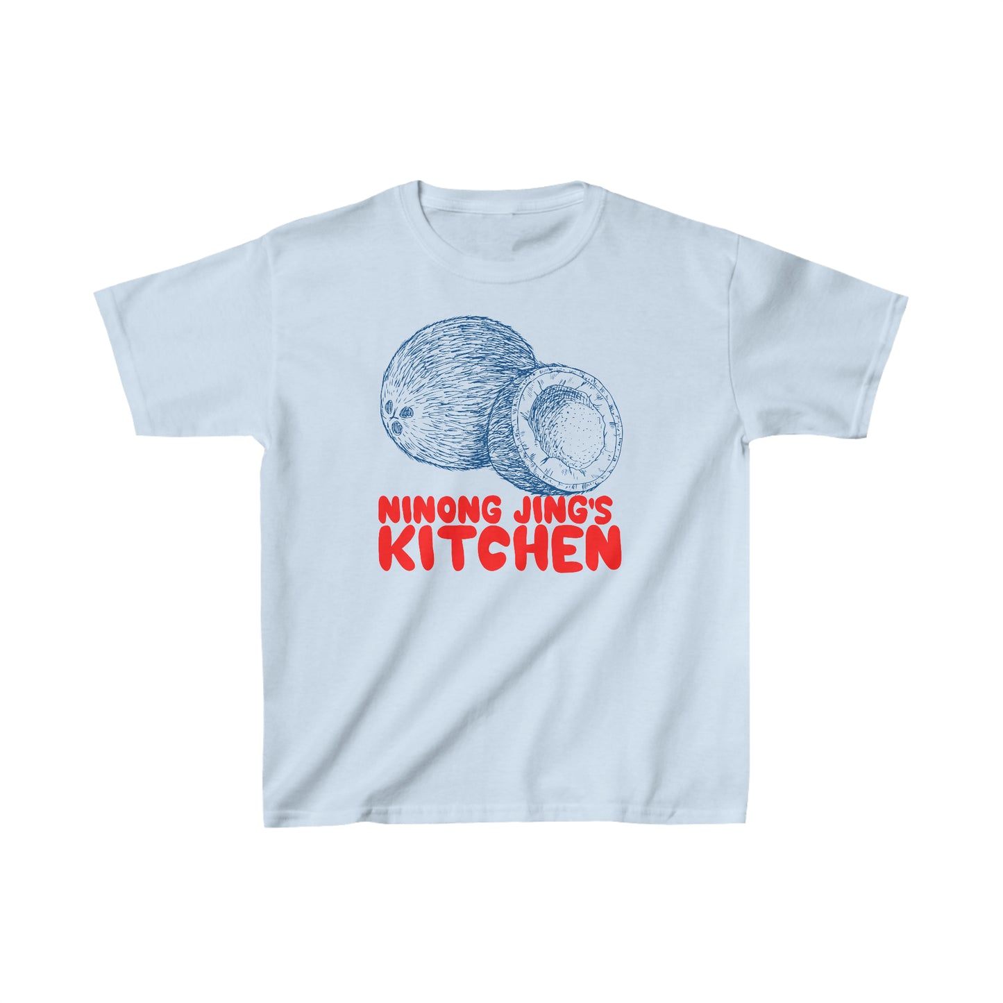 NINONG JING'S KITCHEN Coconut Kids Heavy Cotton T-SHIRT