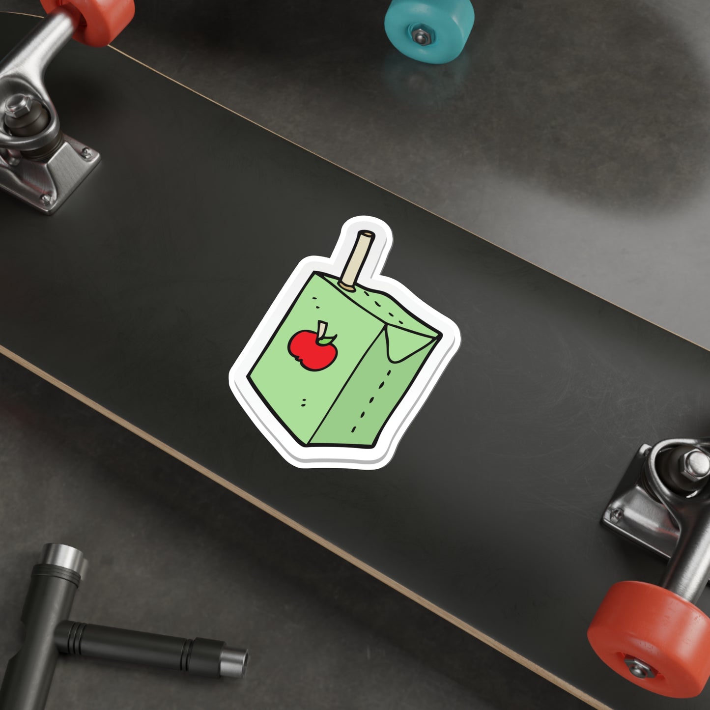 APPLE JUICE BOX Die-Cut Stickers Laptop Car Skateboard Luggage Hydroflasks Phone waterproof snacks lunchbox