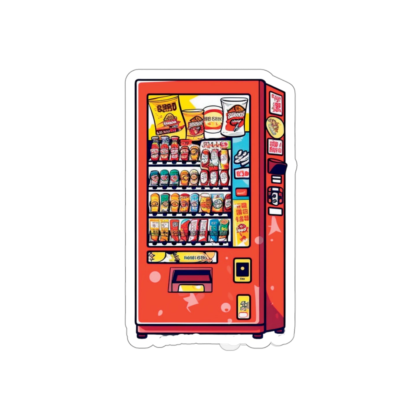 Japanese Vending Machine - Die-Cut Stickers