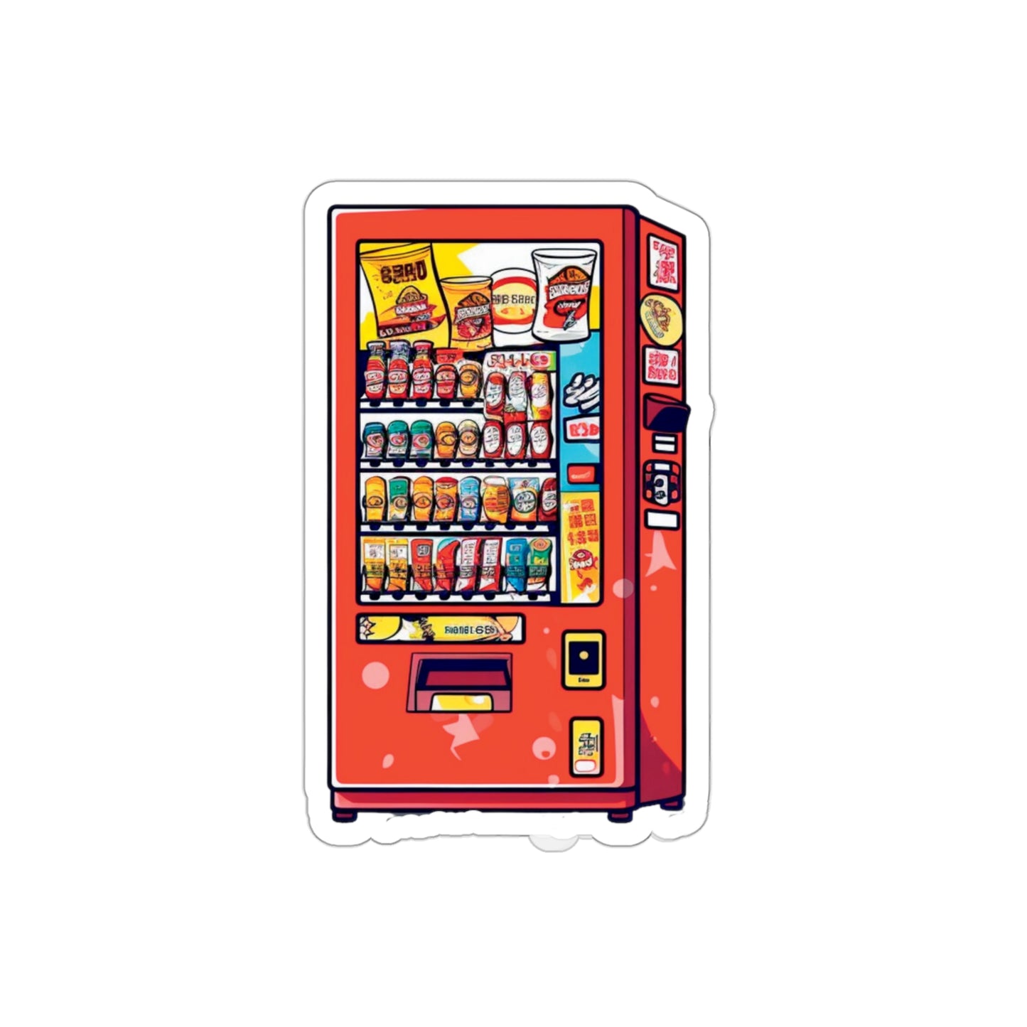 Japanese Vending Machine - Die-Cut Stickers