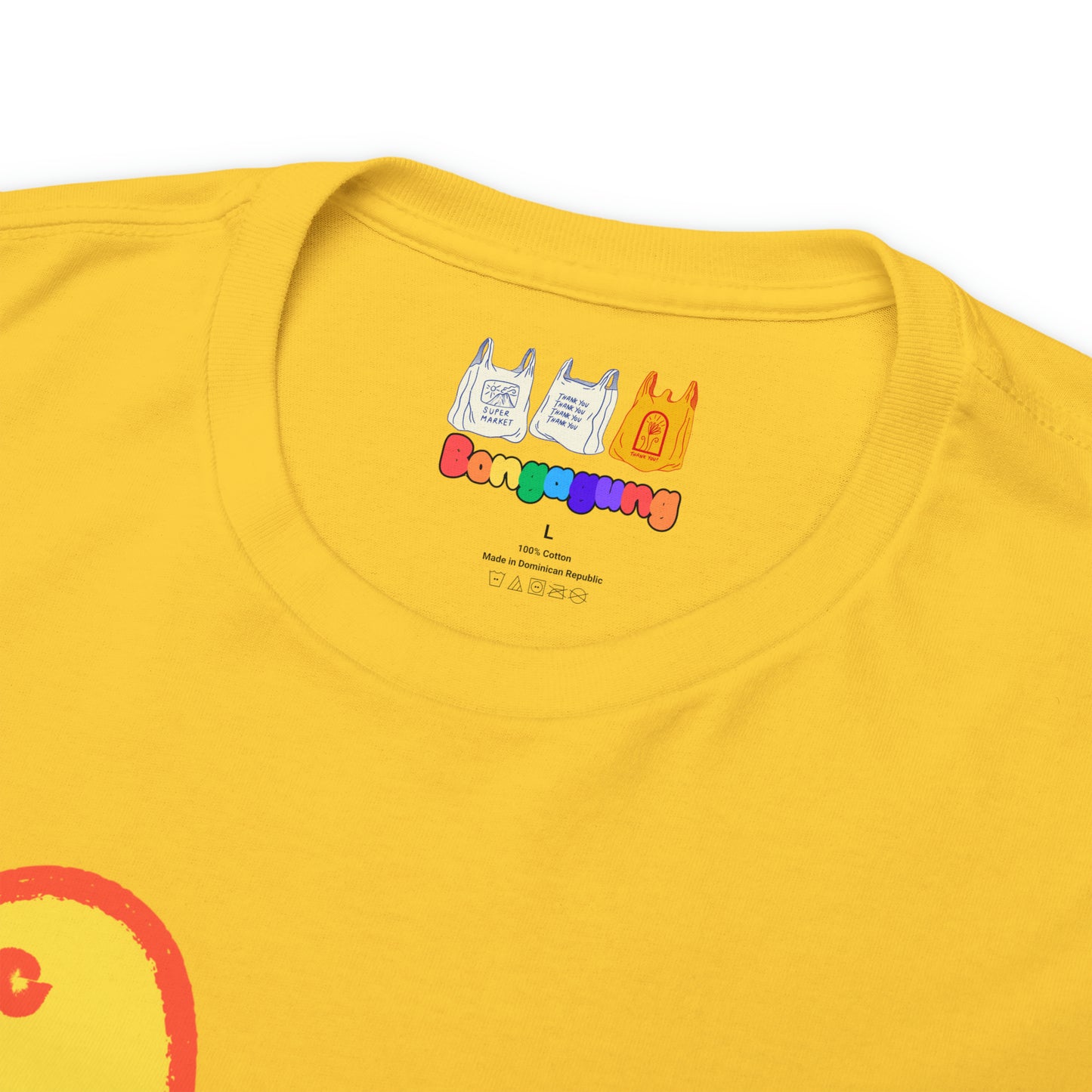 DONATE Yellow Bird  Unisex Heavy Cotton T-Shirt | Donation for a cause |  UNHCR