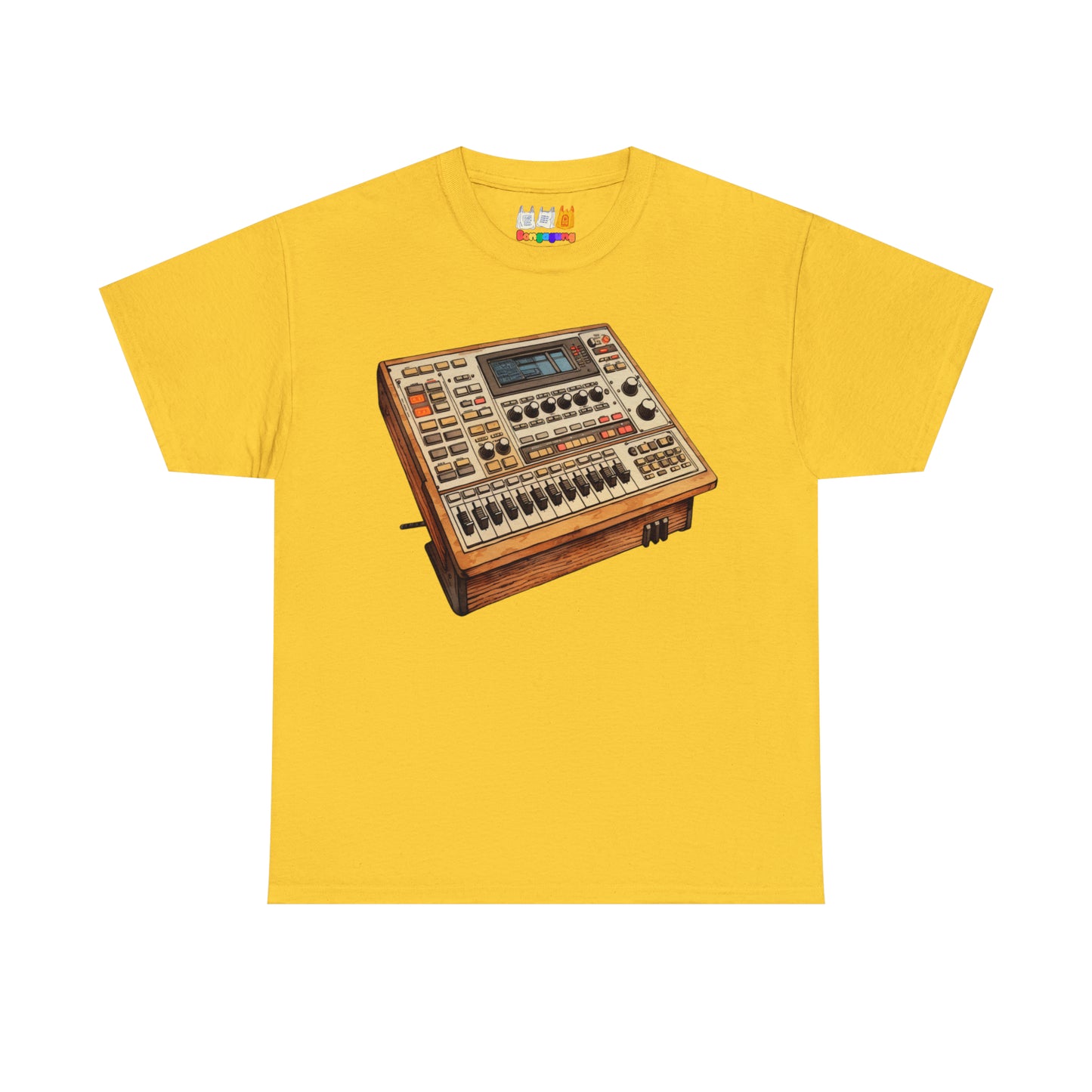 Analog Drum Machine Unisex Heavy Cotton T-Shirt | Electronic Music | Beat Making | Hip Hop | Music Production