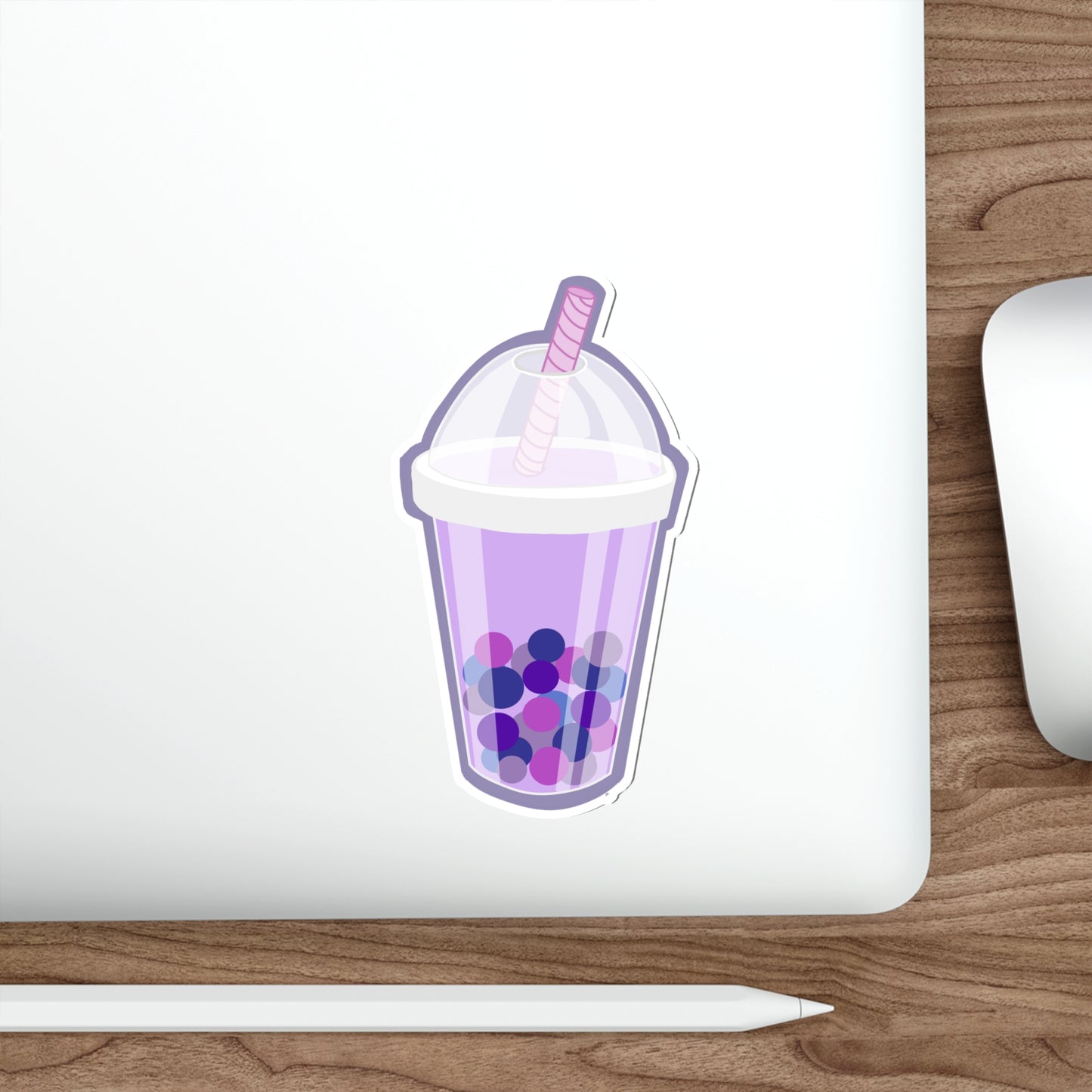 UBE BOBA Milk Tea Drink Die-Cut Stickers SkateBoard Sticker Bike Sticker Car Sticker Laptop Sticker Cell Phone Sticker Water Bottle Sticker