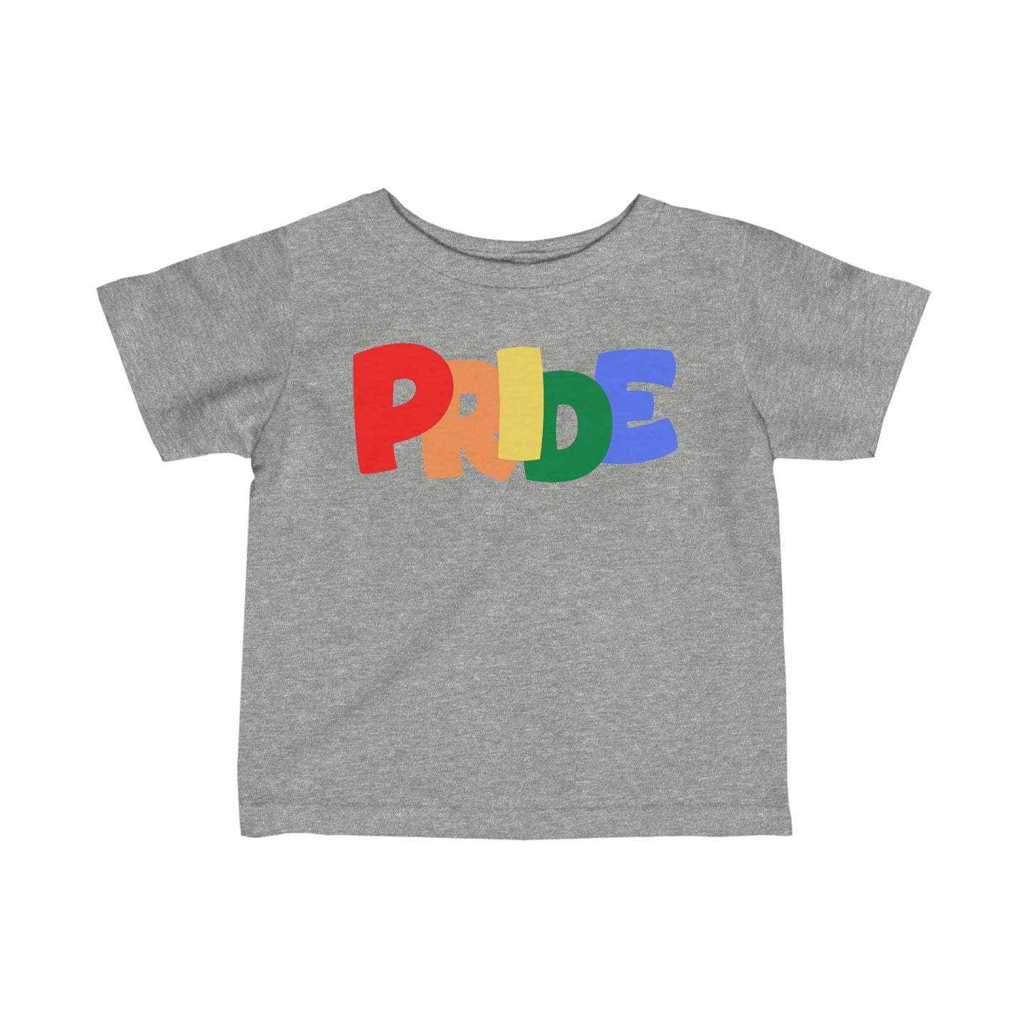 PRIDE Infant Fine Jersey T-Shirt | Pride Month | LGBTQ | Lesbian Gay Bisexual Transgender Queer | Love | Celebrate