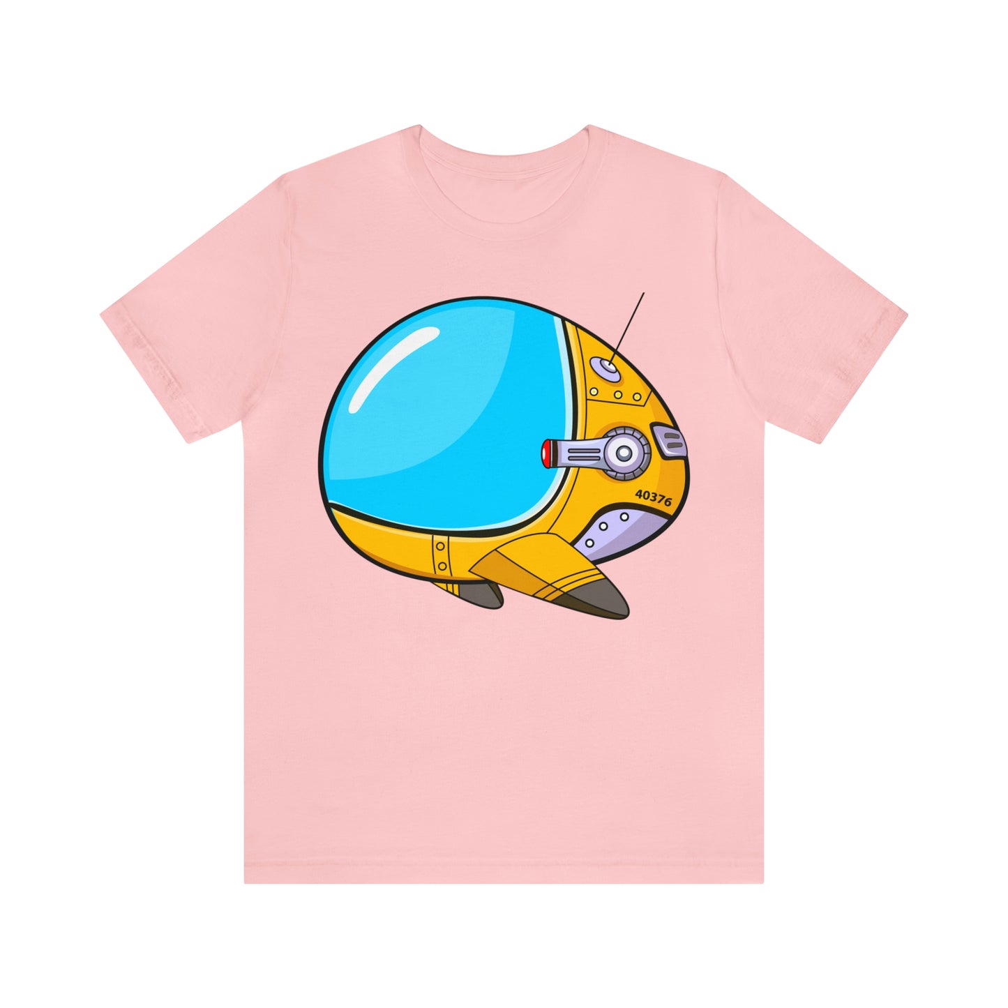 OBLONG SPACESHIP Unisex Jersey Short Sleeve Tee Spaceship T-Shirt Space Travel Animation Cartoon Gift