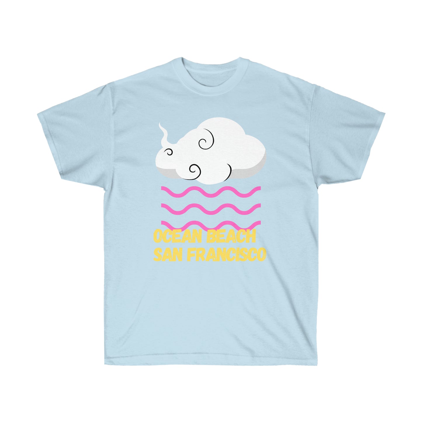 SUNSET SF Unisex Ultra Cotton T-SHIRT San Francisco Bay Area Ocean Beach