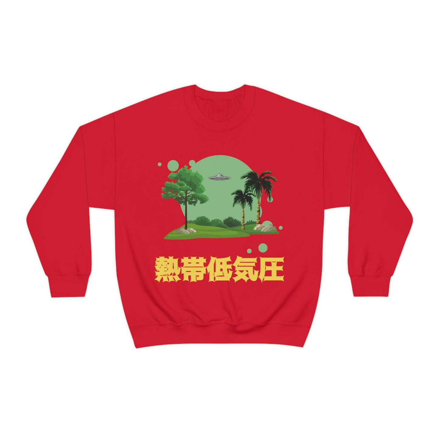 TROPICAL UFO Unisex Heavy Blend Crewneck Sweatshirt