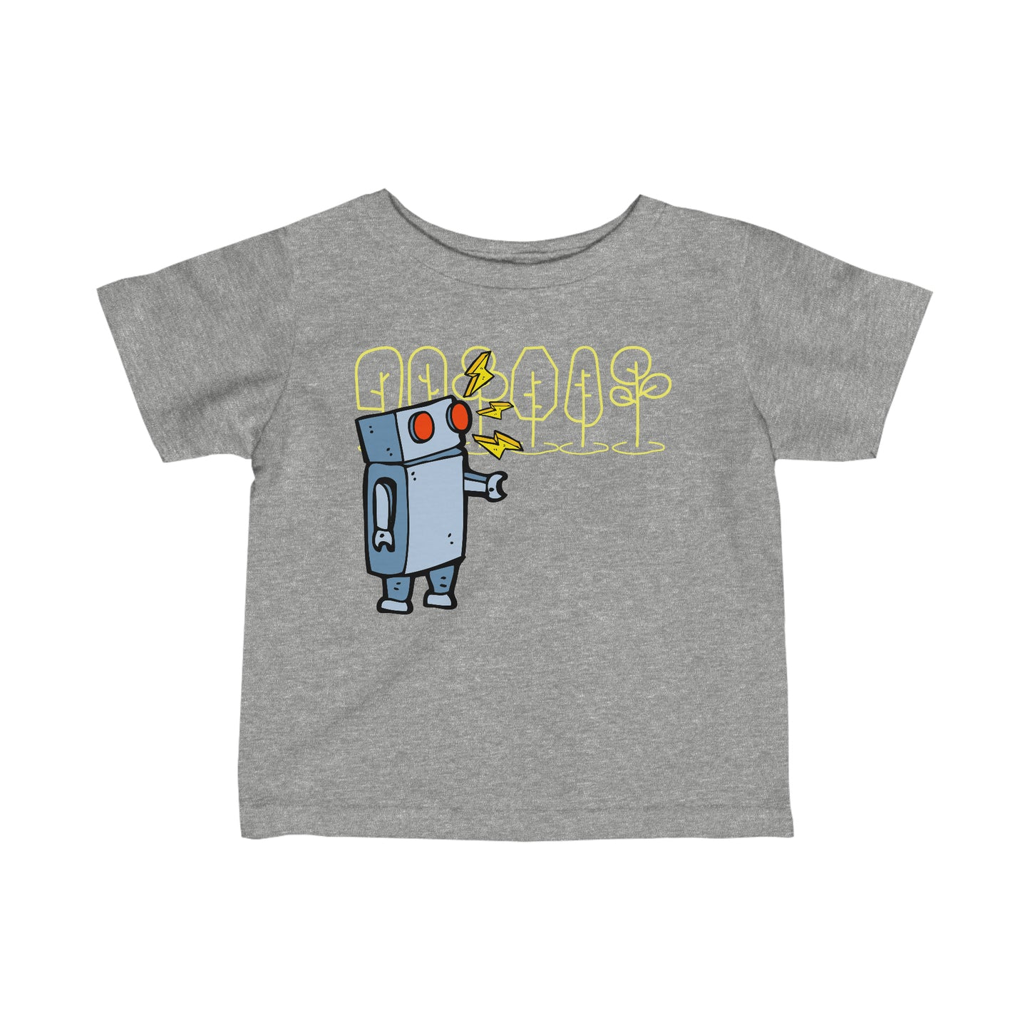 ROBOTS Infant Fine Jersey Tee Robot T-Shirt Futuristic Science School T-Shirt Baby Shower