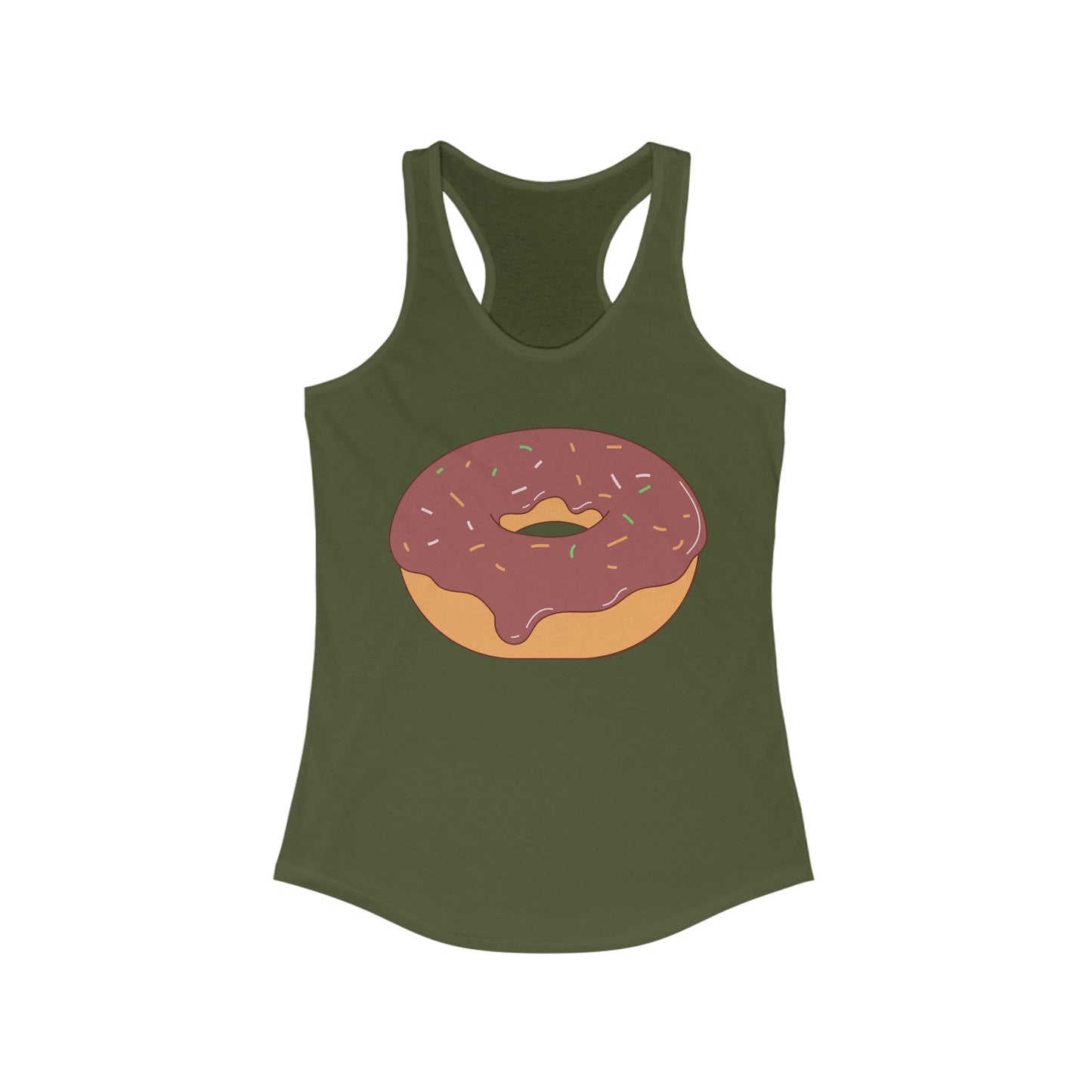 DONUT Women's Ideal Racerback Tank Yoga Pilates Gym Summer Outfit