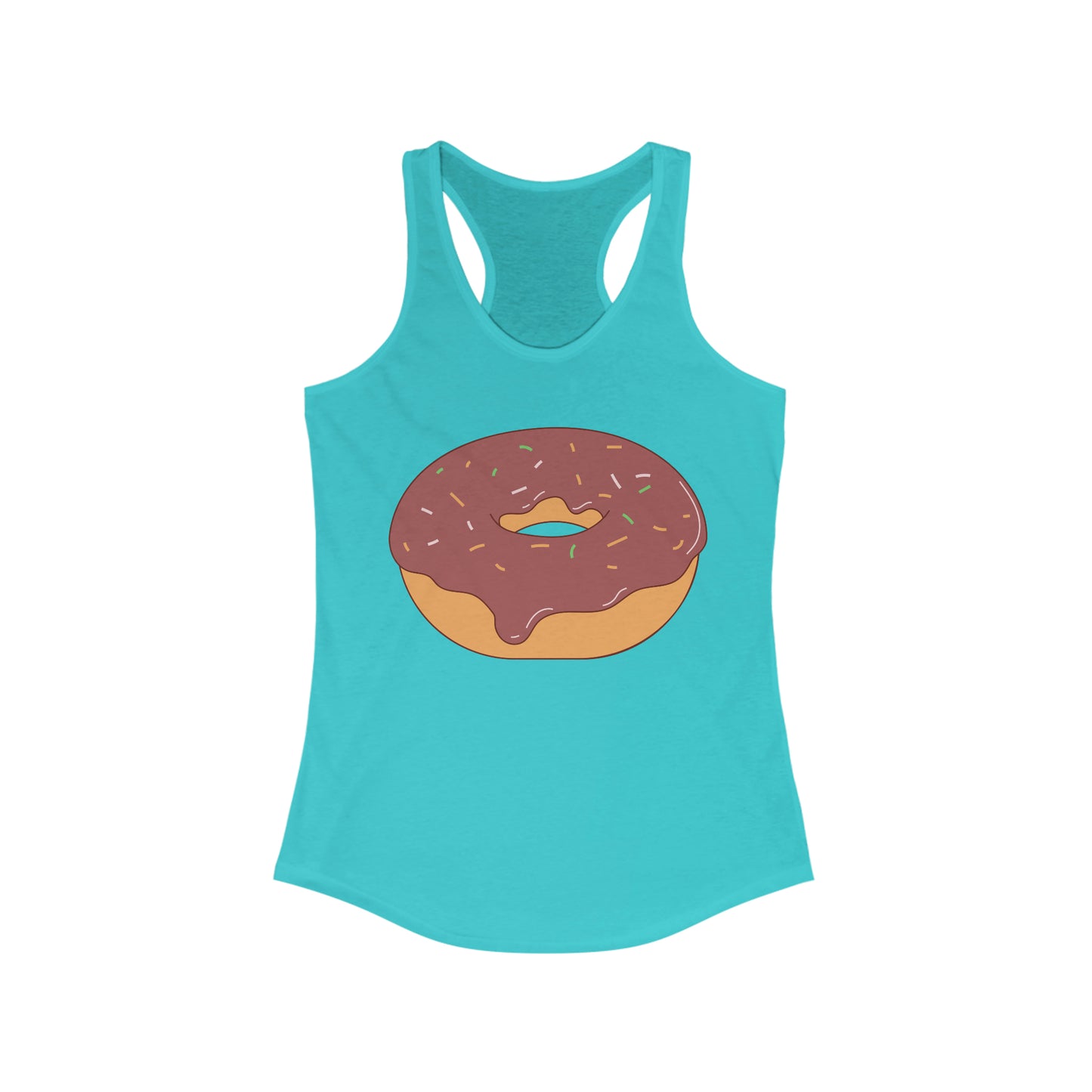 DONUT Women's Ideal Racerback Tank Yoga Pilates Gym Summer Outfit