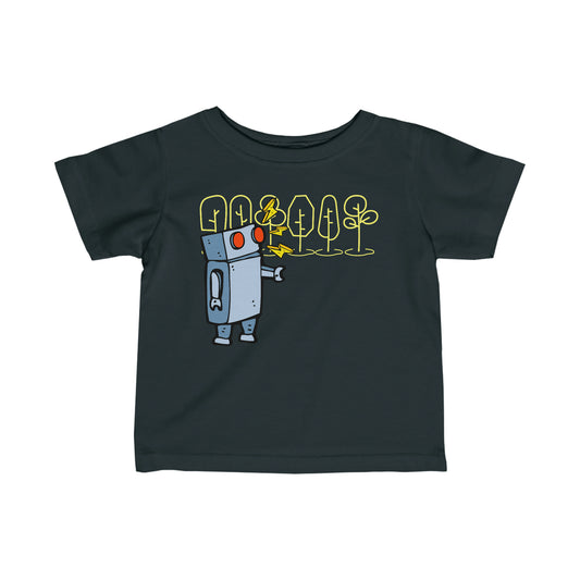 ROBOTS Infant Fine Jersey Tee Robot T-Shirt Futuristic Science School T-Shirt Baby Shower