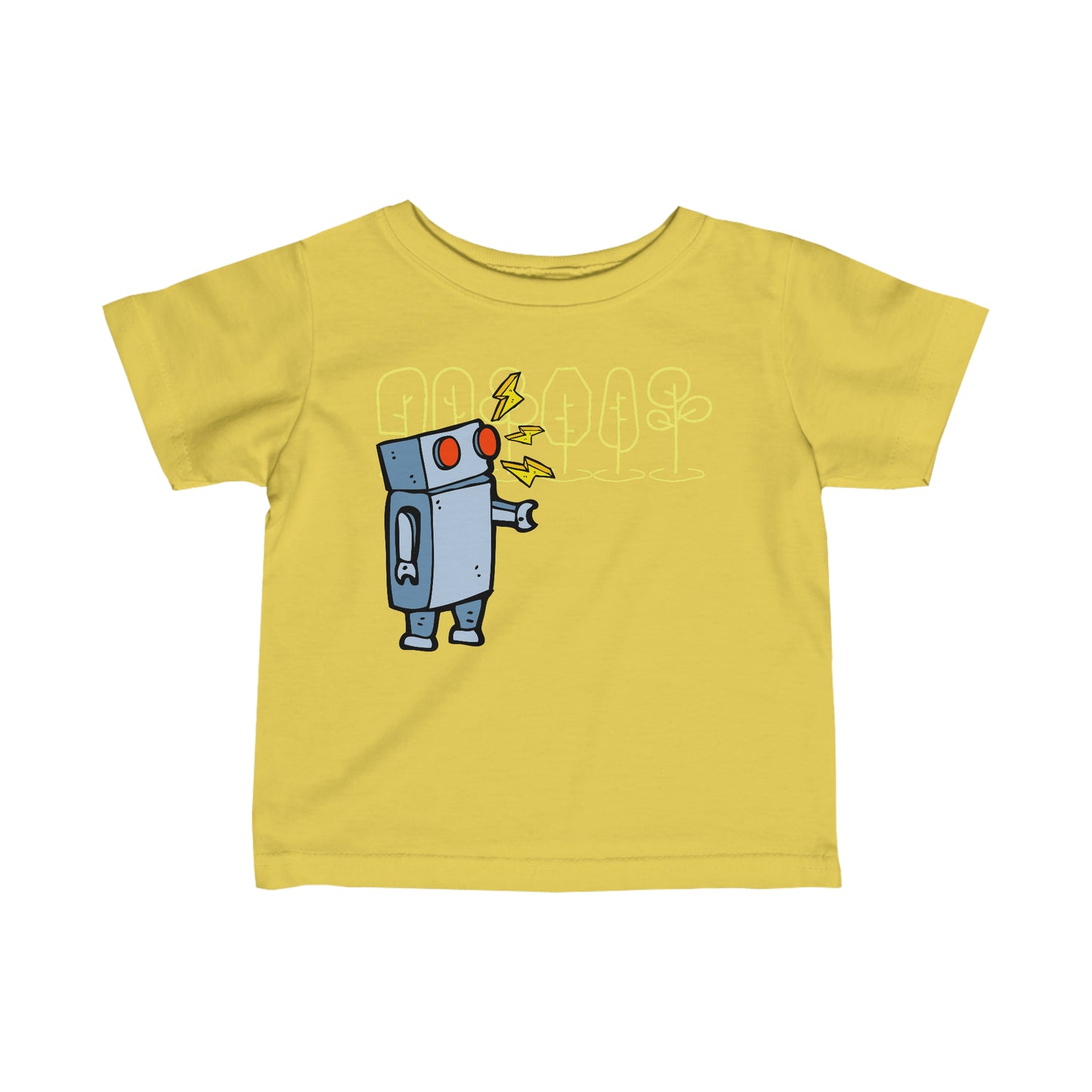 ROBOTS Infant Fine Jersey Tee Robot T-Shirt Futuristic Science School T-Shirt Baby Shower