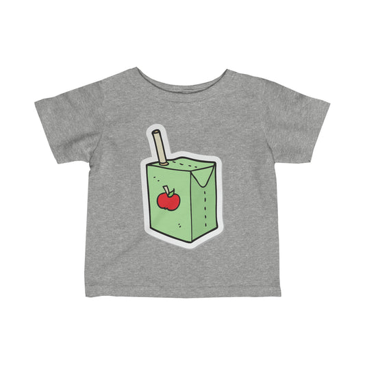 APPLE JUICE BOX Infant Fine Jersey Tee juice box t-shirt snack t-shirt baby shower gift